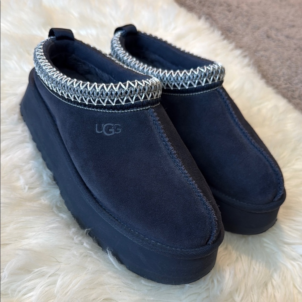 UGG Blue Gray Mules with Ventilation and Non-Slip Sole